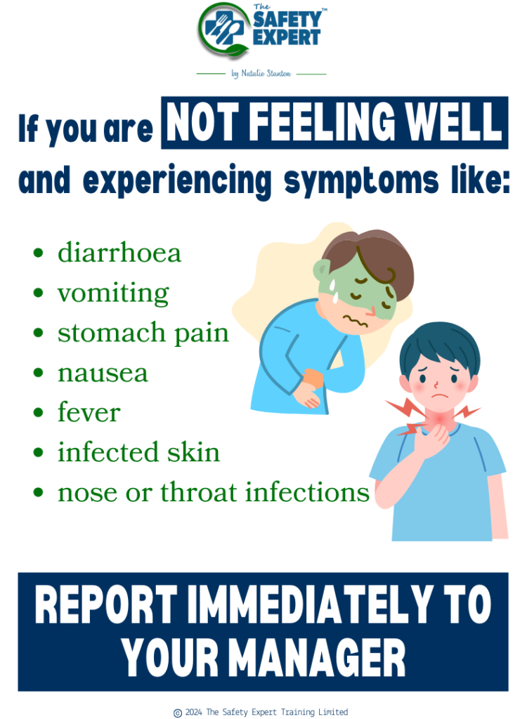 manage staff illness immediately