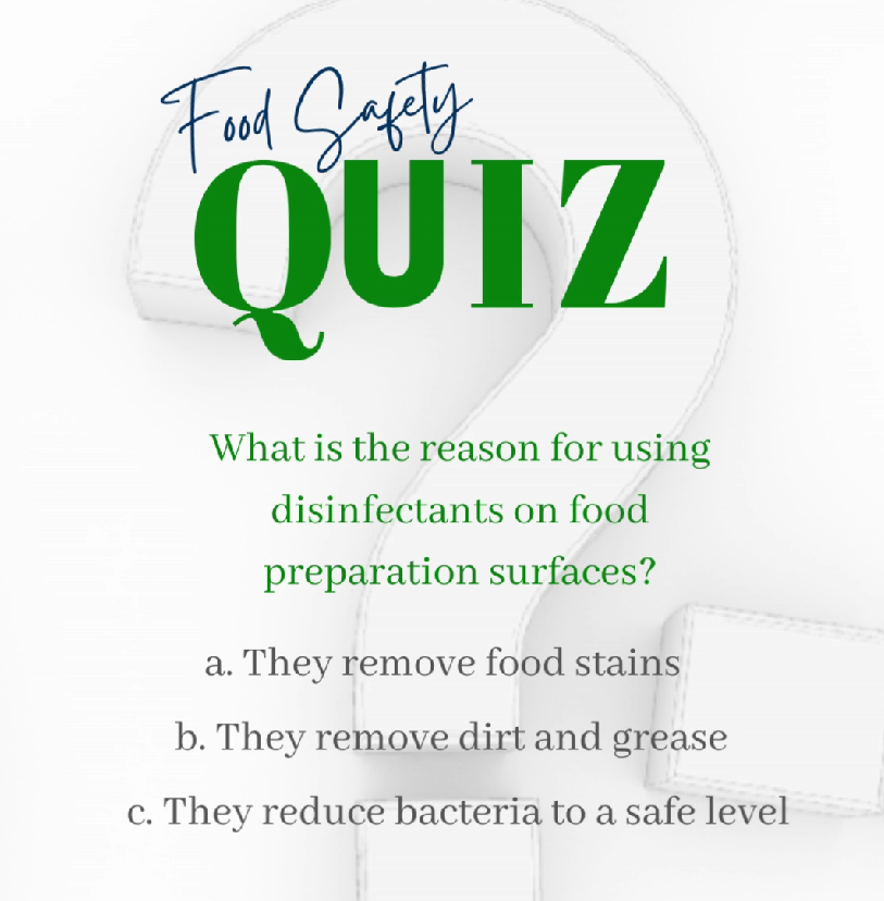 food safety quiz 1