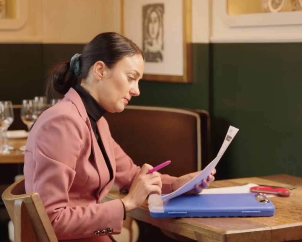 food business owner using food safety management system